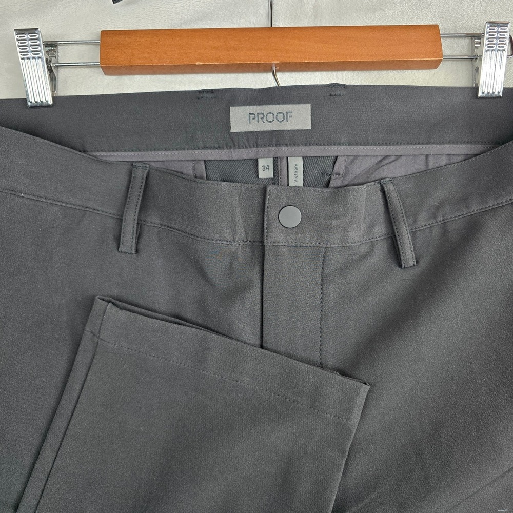 PROOF Nomad tech Men's Gray Pants Size‎ 34 Waist Casual Chinos Huckberry NEW